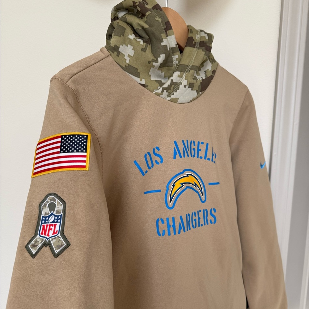 Nike Tan Los Angeles Chargers NFL Jacket